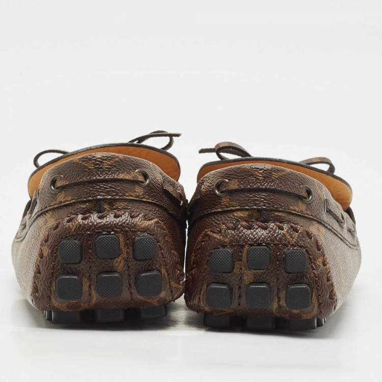 Pre Owned Louis Vuitton Monogram Canvas Arizona Loafers Size 43.5