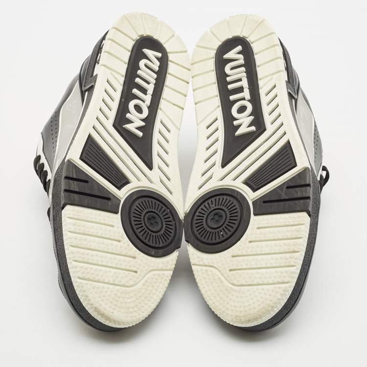 Pre Owned Louis Vuitton Multicolor Leather and Suede Star Trail Lace Up Sneakers Size 40