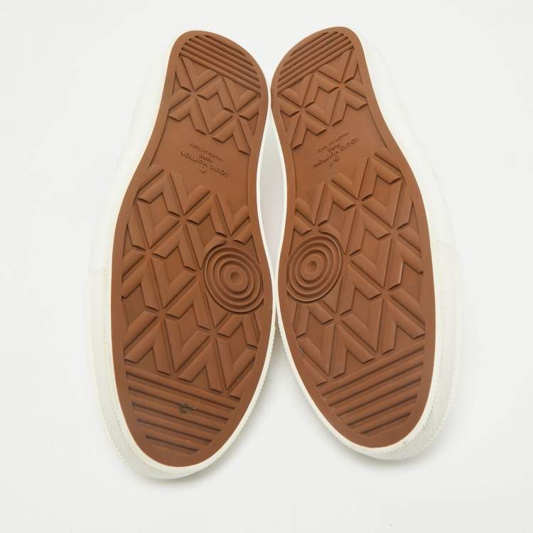 مملوكة مسبقًا Louis Vuitton White Canvas Tattoo Low Top Sneakers Size 42