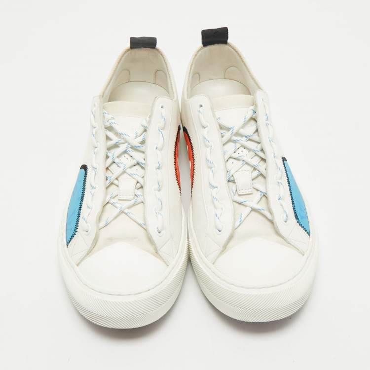 مملوكة مسبقًا Louis Vuitton White Canvas Tattoo Low Top Sneakers Size 42