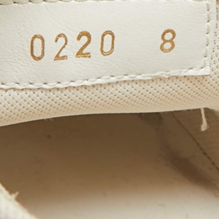 مملوكة مسبقًا Louis Vuitton White Canvas Tattoo Low Top Sneakers Size 42