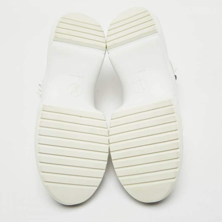 مملوكة مسبقًا Louis Vuitton Tricolour Mesh and Leather Archlight High Top Sneakers Size 42