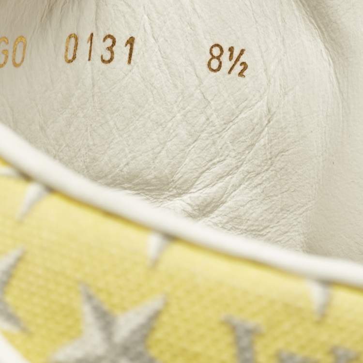 Pre Owned Louis Vuitton Multicolor Monogram Stars Canvas Acapulco Sneakers Size 42.5