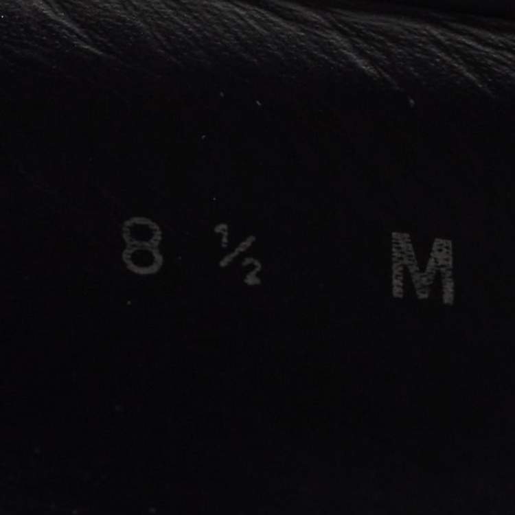 مملو كة مسبقًا Louis Vuitton Black Leather Slip On Loafers Size 42.5