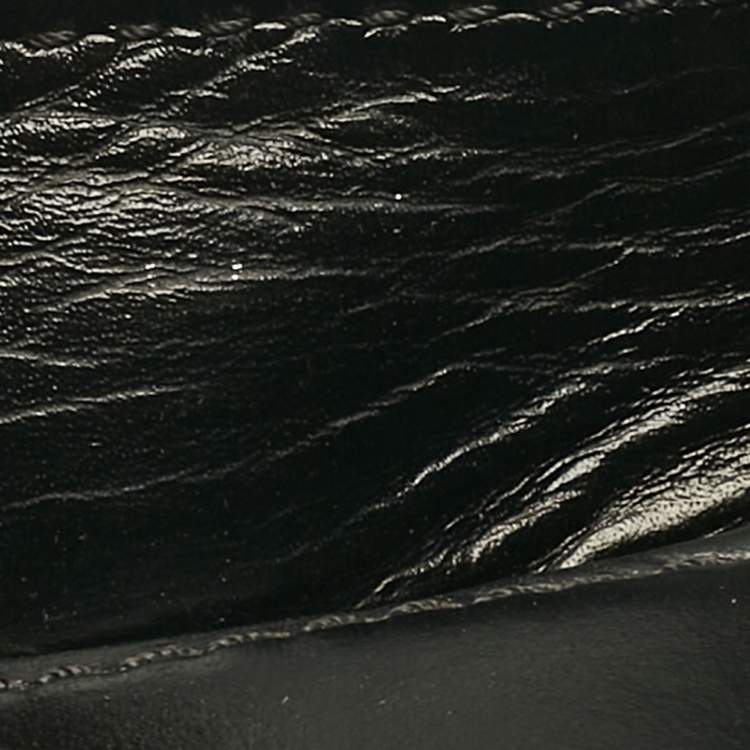 Pre Owned Louis Vuitton Black Demier Leather Hockenheim Loafers Size 44.5