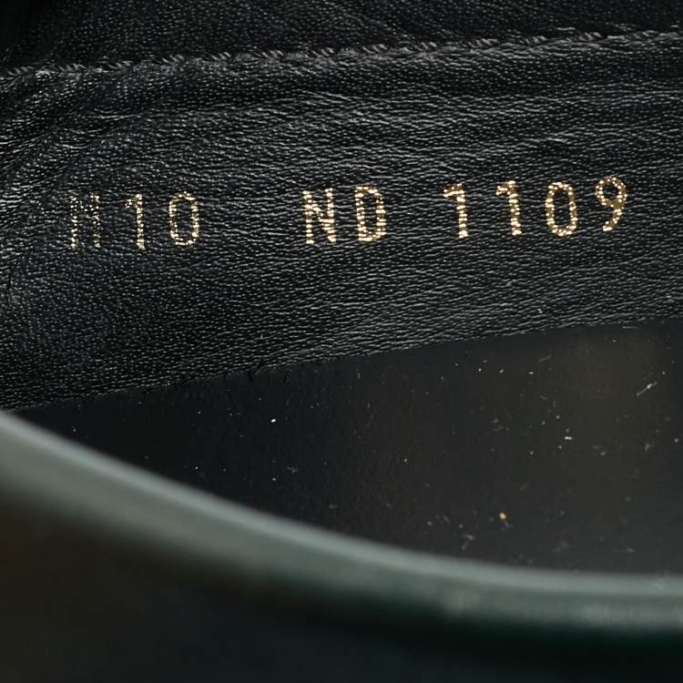 Pre Owned Louis Vuitton Black Leather Monte Carlo Loafers Size 44