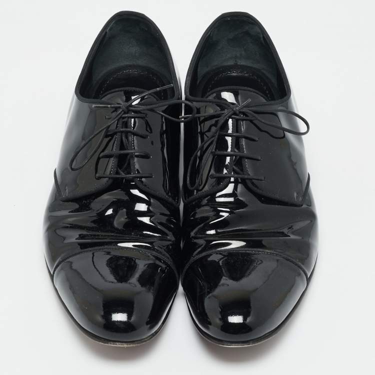 مملوكة مسبقًا Louis Vuitton Size 43 Black Patent Leather Derby
