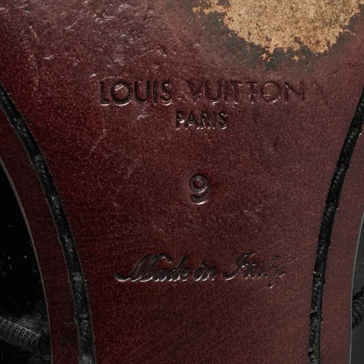 مملوكة مسبقًا Louis Vuitton Size 43 Black Patent Leather Derby
