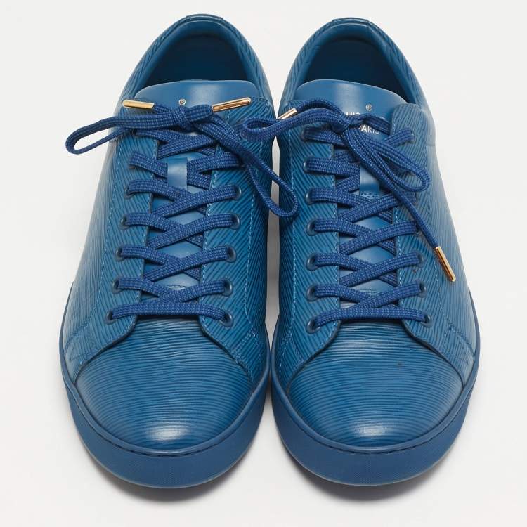 مملوكة مسبقًا Louis Vuitton Concorde Size 43 Blue Epi Leather Low Top Sneakers