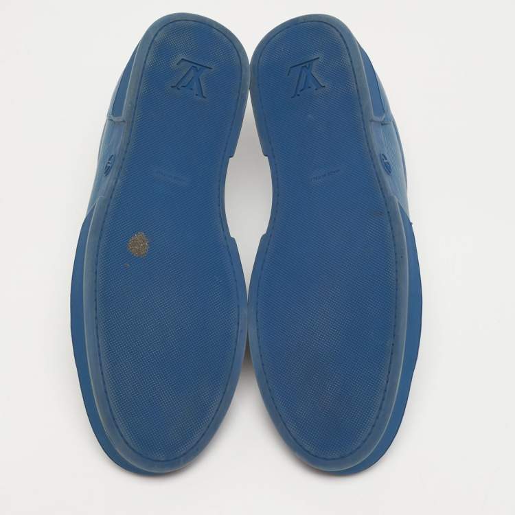 مملوكة مسبقًا Louis Vuitton Concorde Size 43 Blue Epi Leather Low Top Sneakers