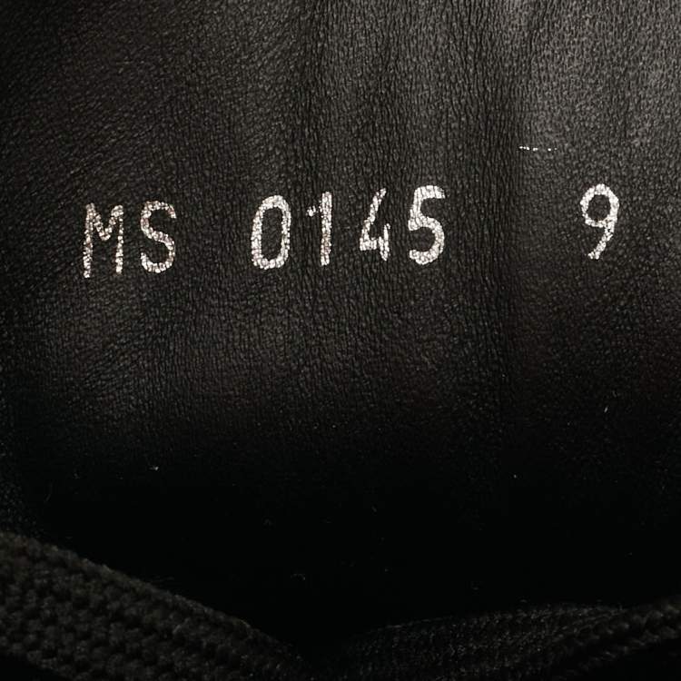 Pre Owned Louis Vuitton Line Up Size 43 Black/Brown Monogram Canvas and Leather High Top Sneakers