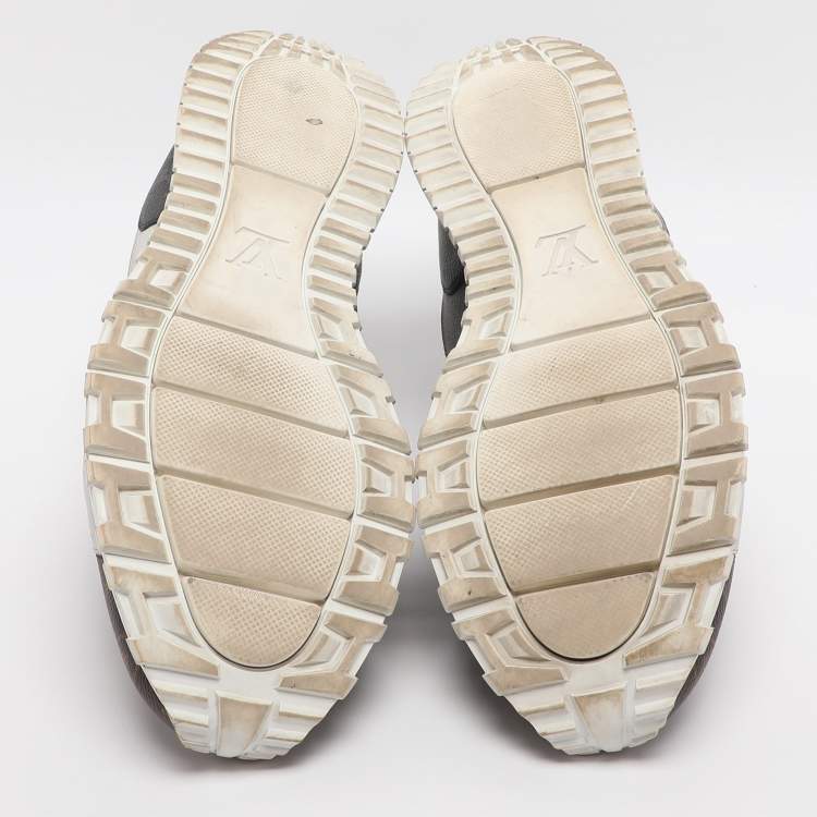 Pre Owned Louis Vuitton Run Away Size 46 Tricolor Monogram Canvas Low Top Sneakers