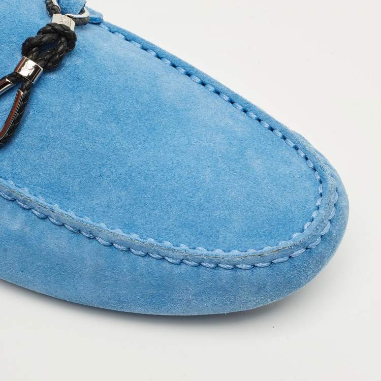 مملوكة مسبقًا Louis Vuitton Size 43 Blue Suede Driver Loafers
