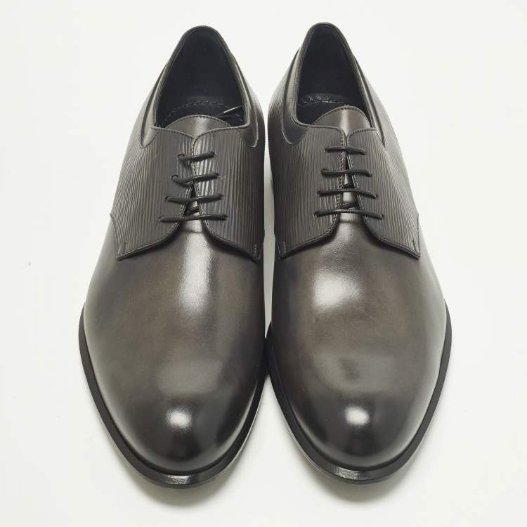 Pre Owned Louis Vuitton Size 43 Grey Epi Leather Derby