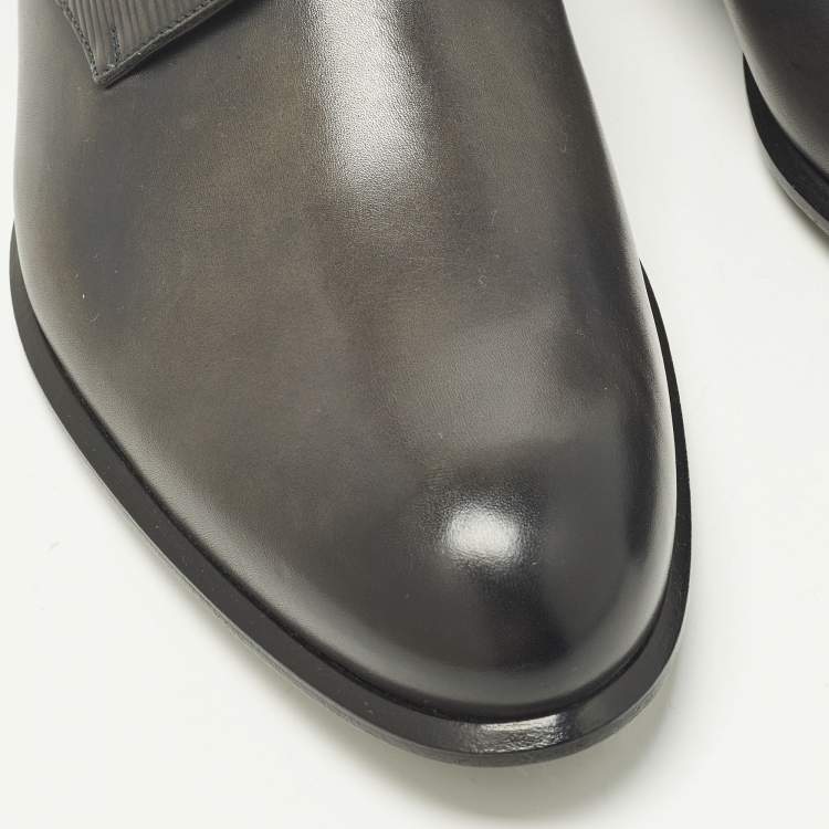 Pre Owned Louis Vuitton Size 43 Grey Epi Leather Derby