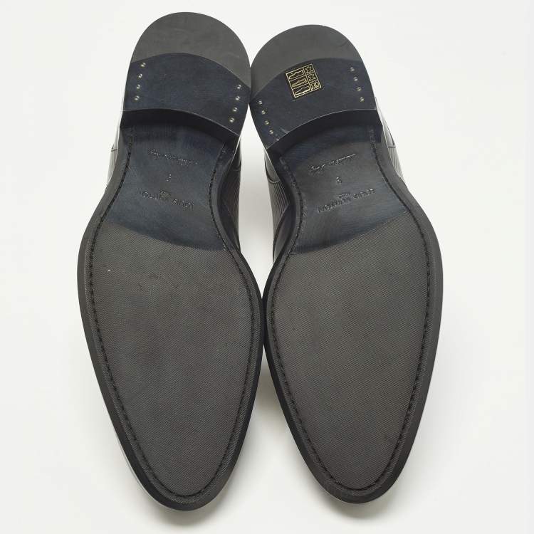 Pre Owned Louis Vuitton Size 43 Grey Epi Leather Derby