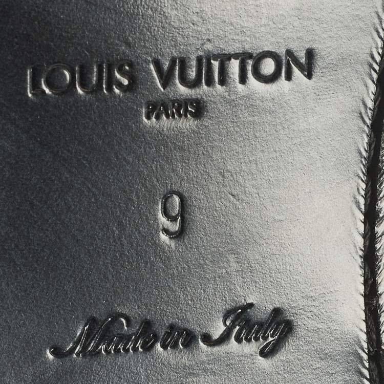 Pre Owned Louis Vuitton Size 43 Grey Epi Leather Derby