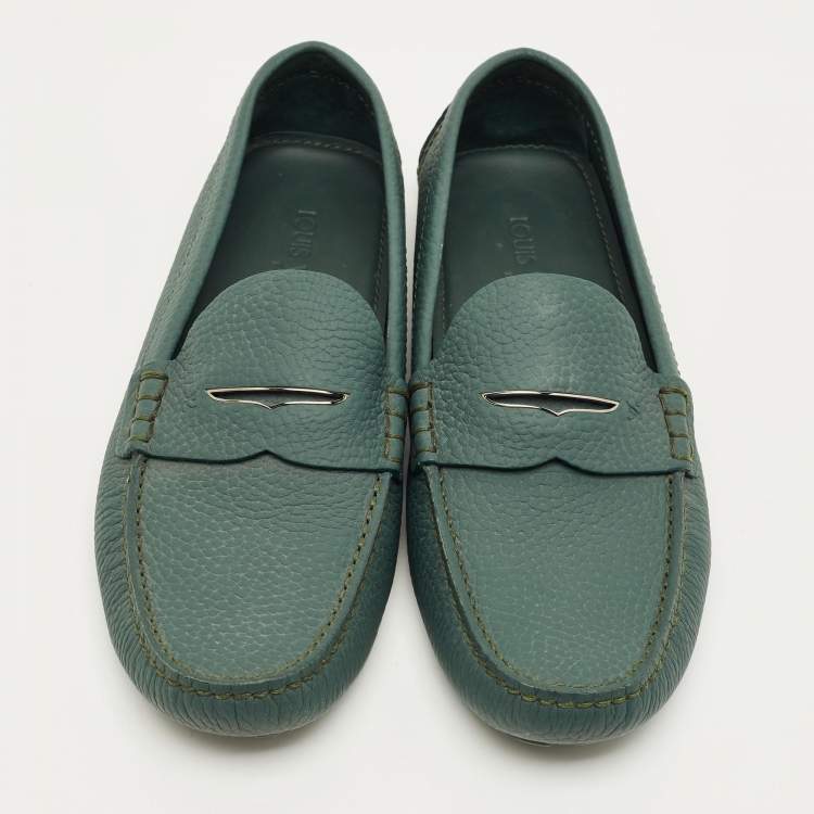 مملوكة مسبقًا Louis Vuitton Monte Carlo Size 43 Green Leather Loafers