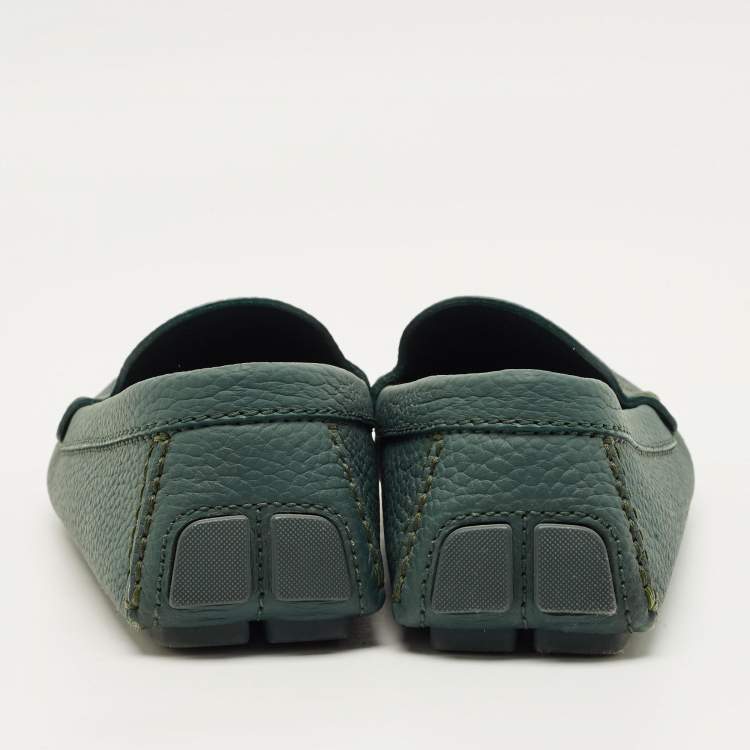 مملوكة مسبقًا Louis Vuitton Monte Carlo Size 43 Green Leather Loafers