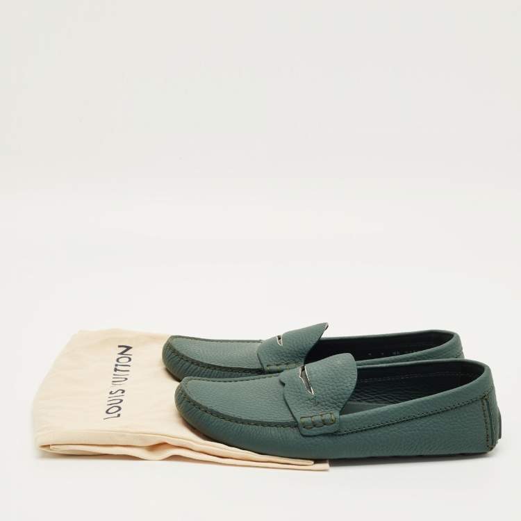 مملوكة مسبقًا Louis Vuitton Monte Carlo Size 43 Green Leather Loafers
