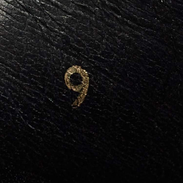 Pre Owned Louis Vuitton Mirabeau Size 43 Black Canvas and Leather Crisscross Flat Slides 