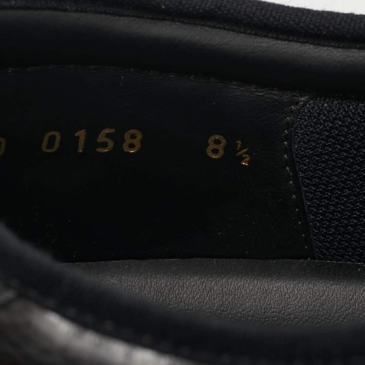 Pre Owned Louis Vuitton Trocadero Size 42.5 Brown/Black Monogram Coated Canvas Low Top Sneakers