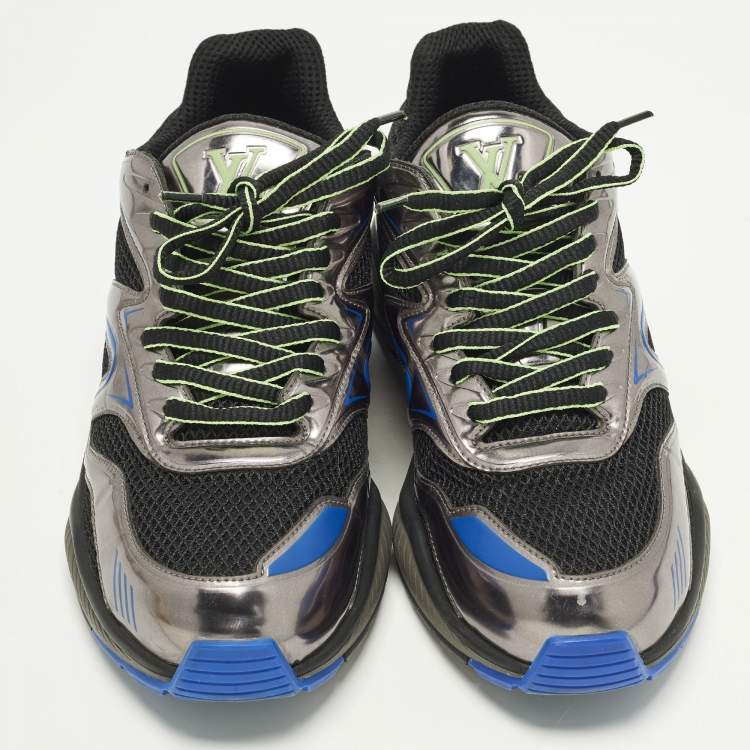 Pre Owned Louis Vuitton LV Trail Size 42 Multicolor Leather and Mesh Low Top Sneakers