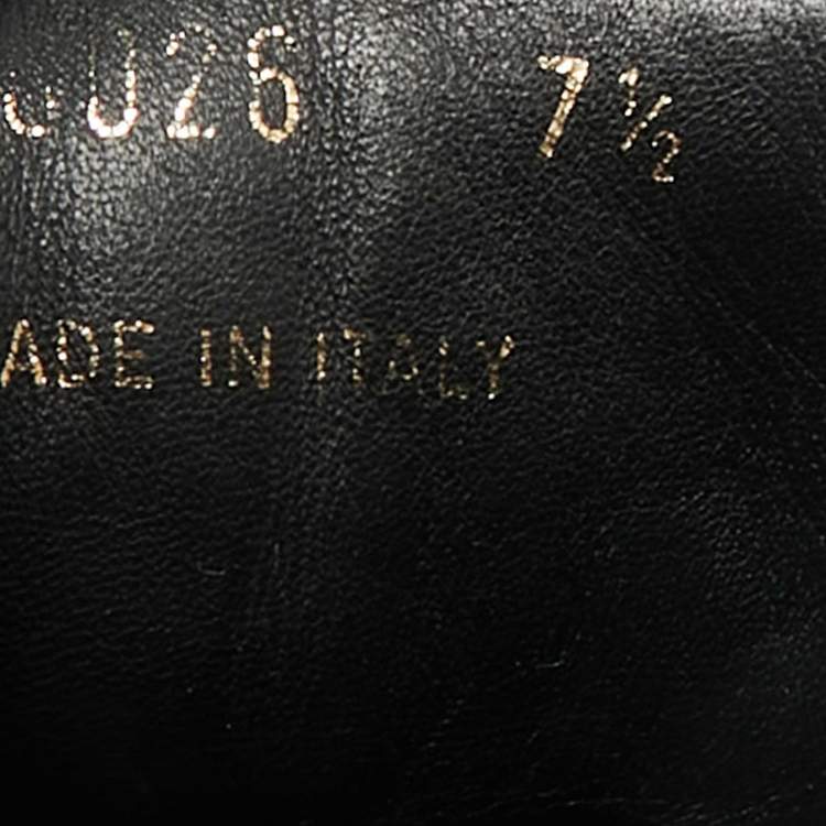 مملوكة مسبقًا Louis Vuitton Size 41.5 Black Croc Embossed Leather and Suede Lace Up Sneakers