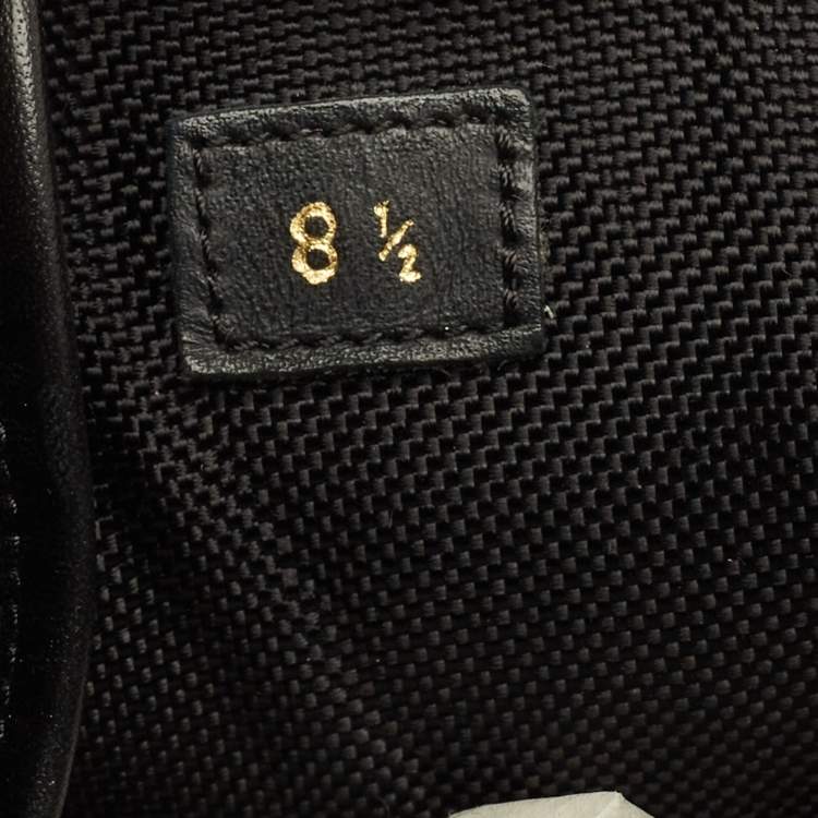 Pre Owned Louis Vuitton Harlem Size 42.5 Black Leather and Suede Ankle Length Boots