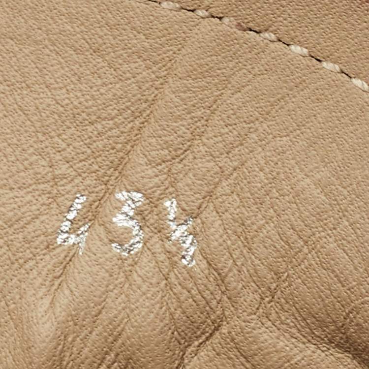 Pre Owned Louis Vuitton Bow Size 43.5 Burgundy Leather Loafers