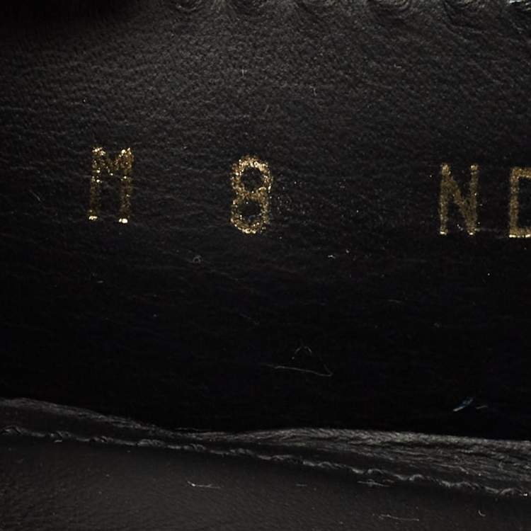 Pre Owned Louis Vuitton Monte Carlo Size 43 Black Leather Loafers