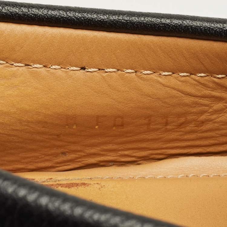 Pre Owned Louis Vuitton Monte Carlo Size 40 Black Leather Loafers