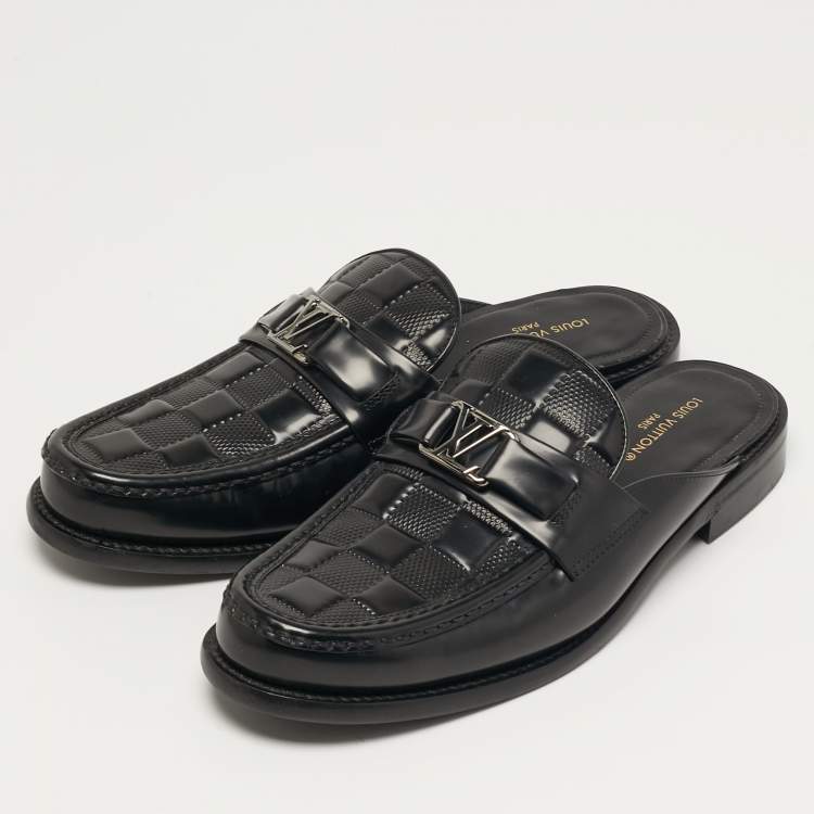 مملوكة مسبقًا Louis Vuitton Major Size 41 Black Patent Leather Mules