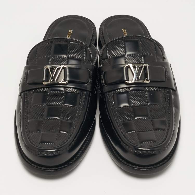 مملوكة مسبقًا Louis Vuitton Major Size 41 Black Patent Leather Mules