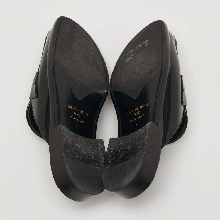 مملوكة مسبقًا Louis Vuitton Major Size 41 Black Patent Leather Mules