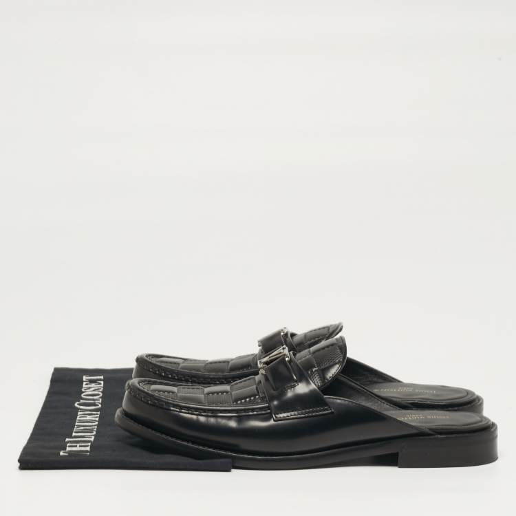 مملوكة مسبقًا Louis Vuitton Major Size 41 Black Patent Leather Mules