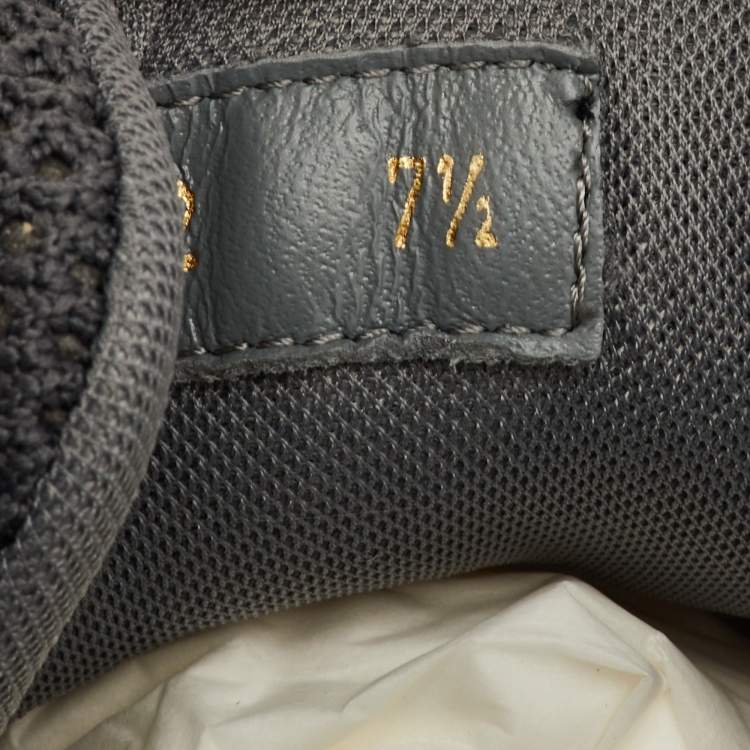 Pre Owned Louis Vuitton Run Away Size 41.5 Multicolor Mesh and Suede Low Top Sneakers