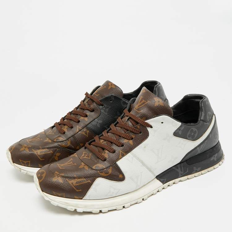 Pre Owned Louis Vuitton Run Away Size 45 Multicolor Monogram Canvas Low Top Sneakers