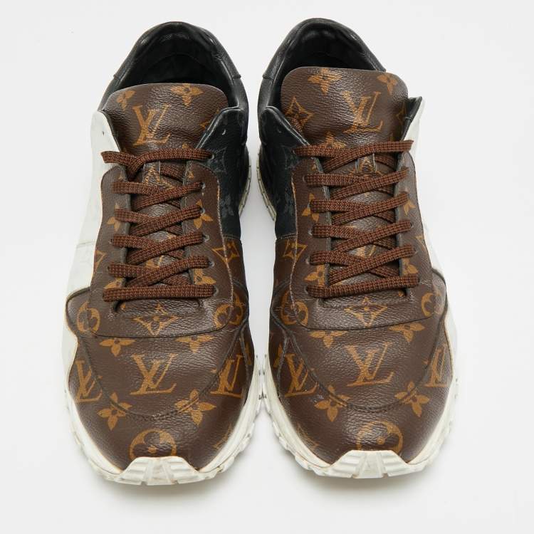 Pre Owned Louis Vuitton Run Away Size 45 Multicolor Monogram Canvas Low Top Sneakers
