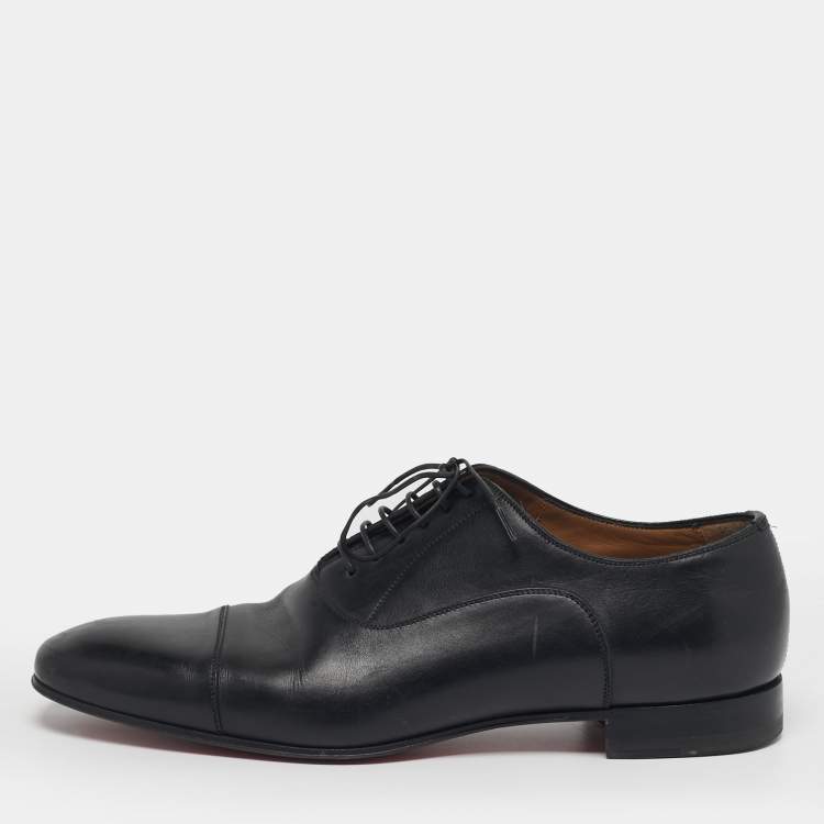 مملوكة مسبقًا Louis Vuitton Greggo Size 41 Black Leather Oxfords