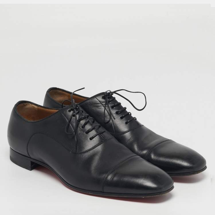 مملوكة مسبقًا Louis Vuitton Greggo Size 41 Black Leather Oxfords