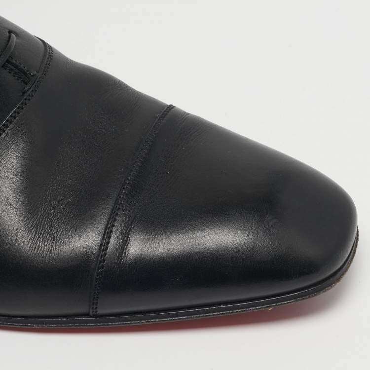 مملوكة مسبقًا Louis Vuitton Greggo Size 41 Black Leather Oxfords