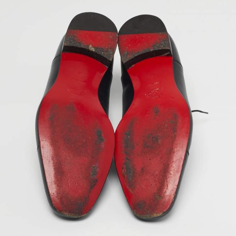 مملوكة مسبقًا Louis Vuitton Greggo Size 41 Black Leather Oxfords