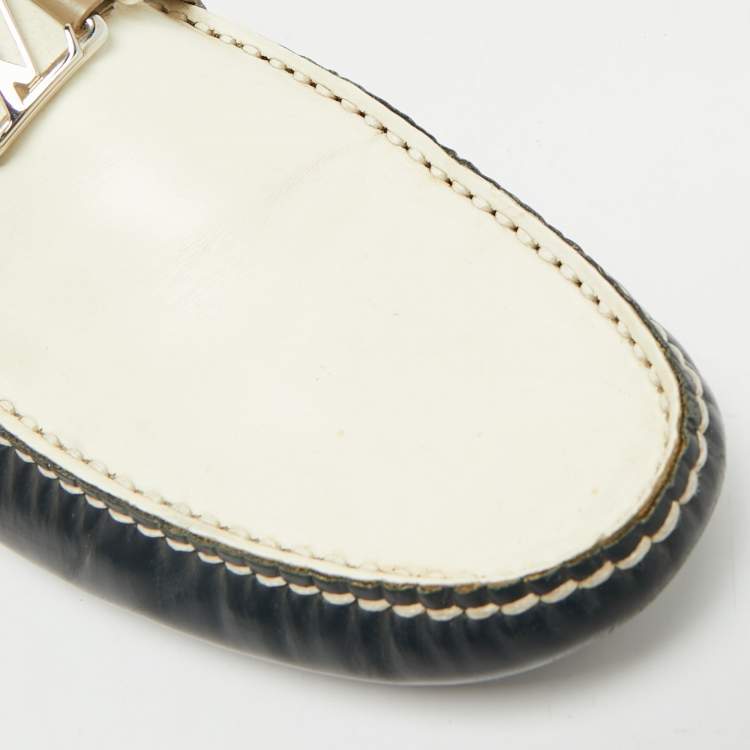 Pre Owned Louis Vuitton Hockenheim Size 43 Tricolor Leather Loafers