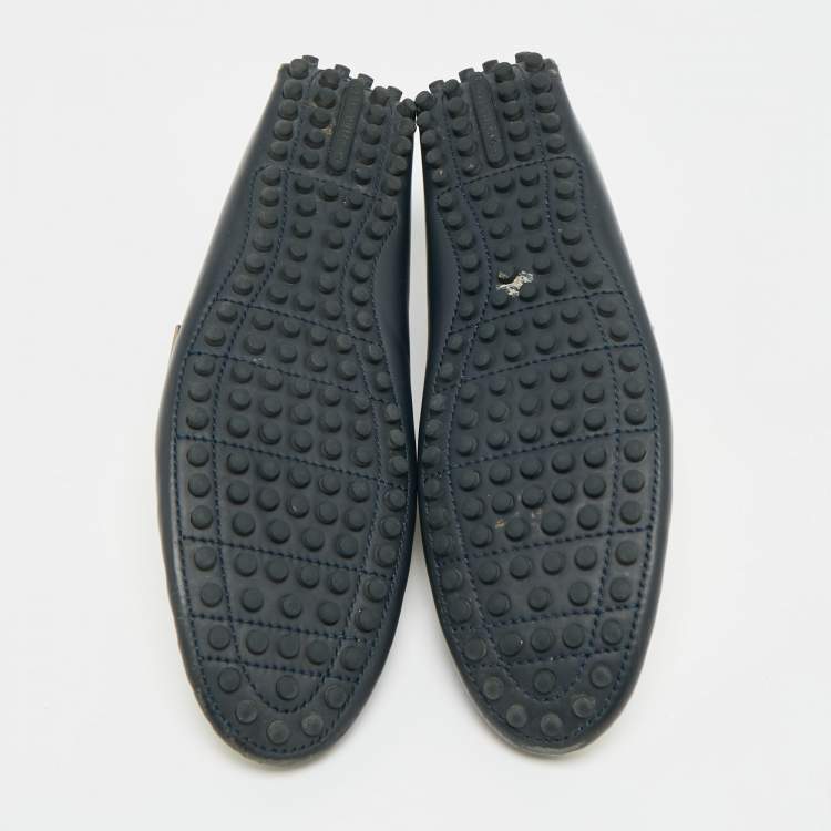 Pre Owned Louis Vuitton Hockenheim Size 43 Tricolor Leather Loafers