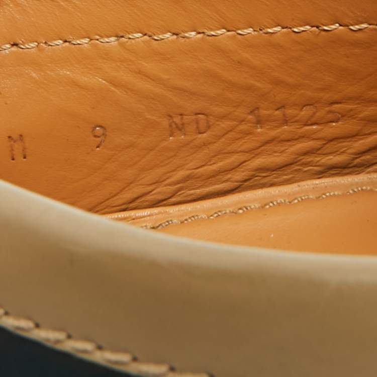 Pre Owned Louis Vuitton Hockenheim Size 43 Tricolor Leather Loafers