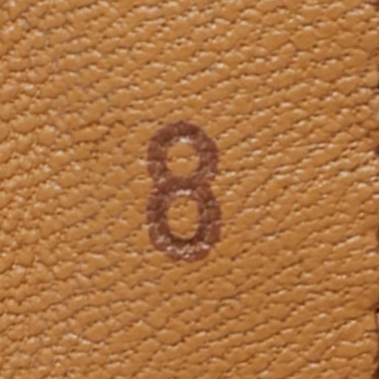 Pre Owned Louis Vuitton Beverly Hills Size 42 White/Brown Leather Low Top Sneakers