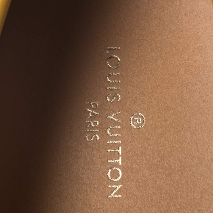 مملوكة مسبقًا Louis Vuitton Mustard Leather Monte Carlo Loafers Size 41