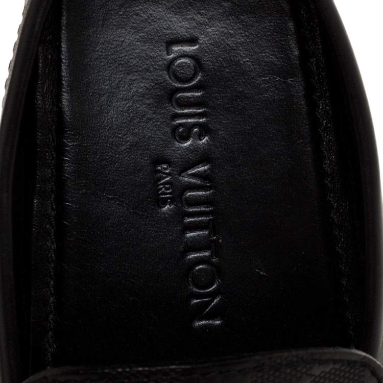 Pre Owned Louis Vuitton Damier Infini Hockenheim Mocassins Size 41