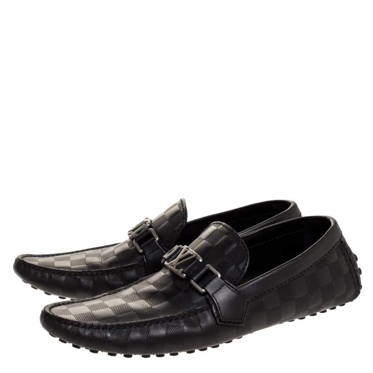 Pre Owned Louis Vuitton Damier Infini Hockenheim Mocassins Size 41